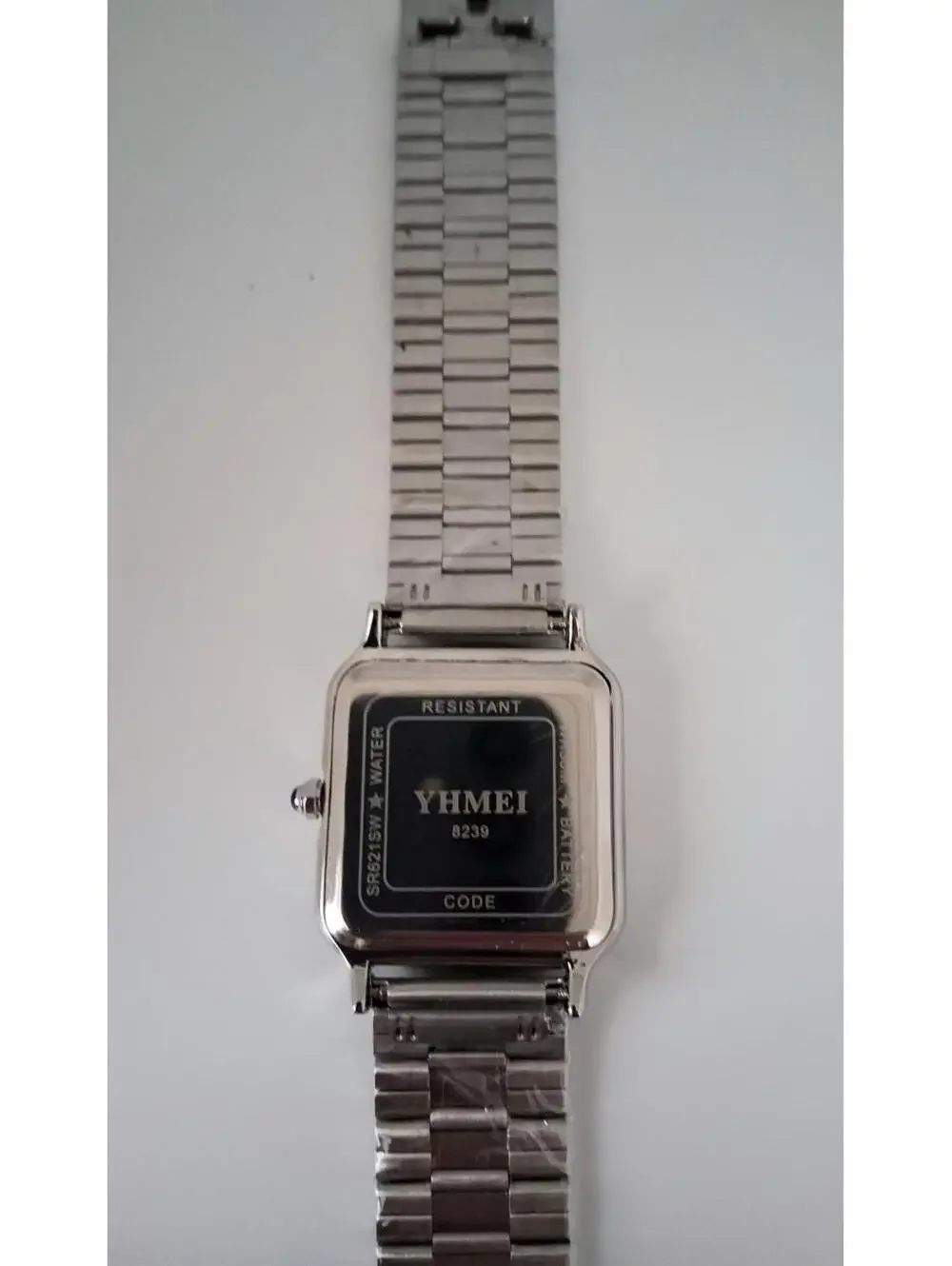 Men's Luxury Square Dial Stainless‎ Black Watch